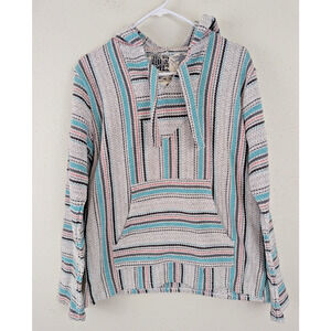 Original Senor Lopez sz L Nunca Perfecta Baja Hoodie multi color men's 4430